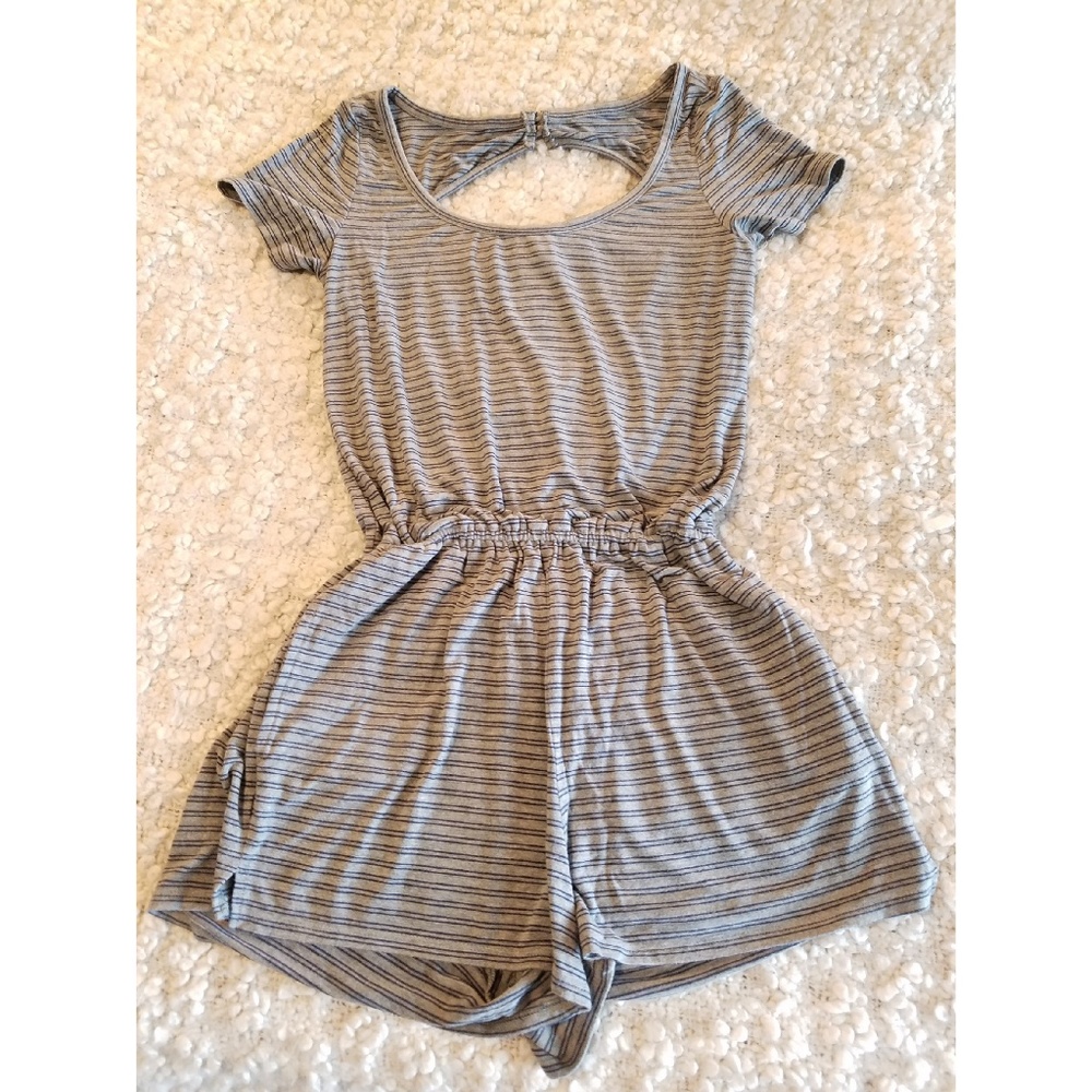 American Eagle Striped Romper